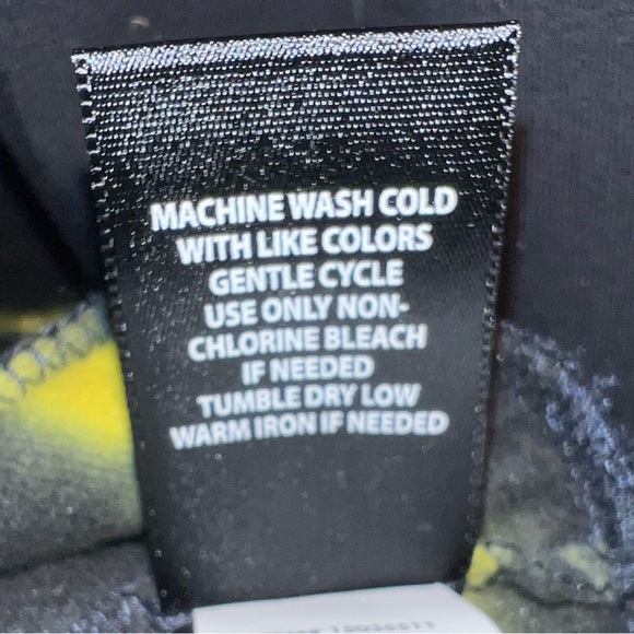 NWOT, Torrid, size 0 (L) off shoulder black & multi-color neon stripe sweatshirt - Picture 4 of 5